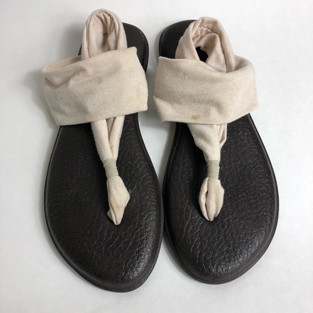 Sanuk yoga sling brown sandal